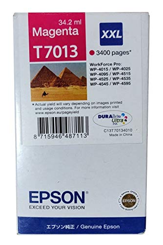 Epson Original C13T70134010 / T7013 Tinte Magenta Workforce Pro WP-4015 DN von Epson