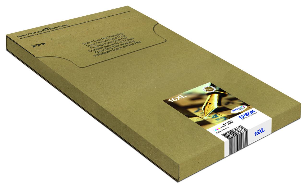 Epson Original Easy Mail Packing 16XL Füller Druckerpatronen 4er Multipack BK... Epson Original Easy Mail Packing 16XL Füller Druckerpatronen 4er Multipack BK... von Epson