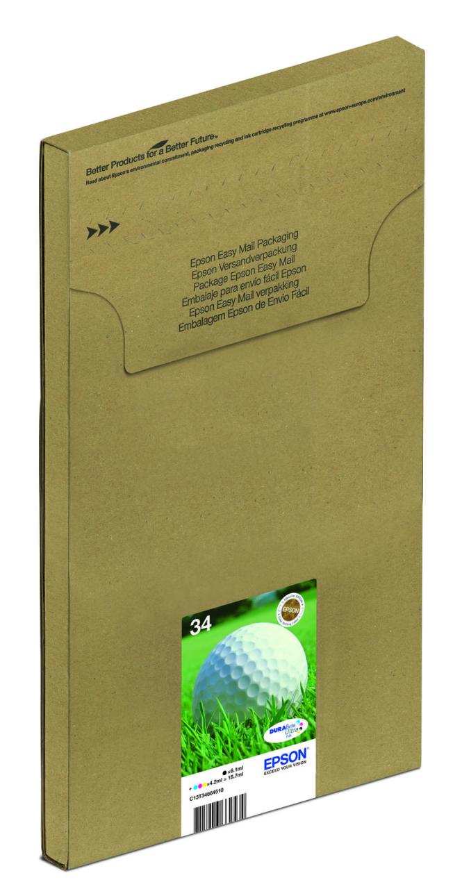 Epson Original Easy Mail Packing 34 Golfball Druckerpatronen 4er Multipack BK... Epson Original Easy Mail Packing 34 Golfball Druckerpatronen 4er Multipack BK... von Epson