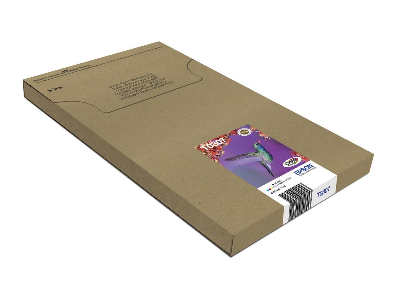 Epson Original Easy Mail Packing T0807 Kolibri Druckerpatronen 6er Multipack ... von Epson