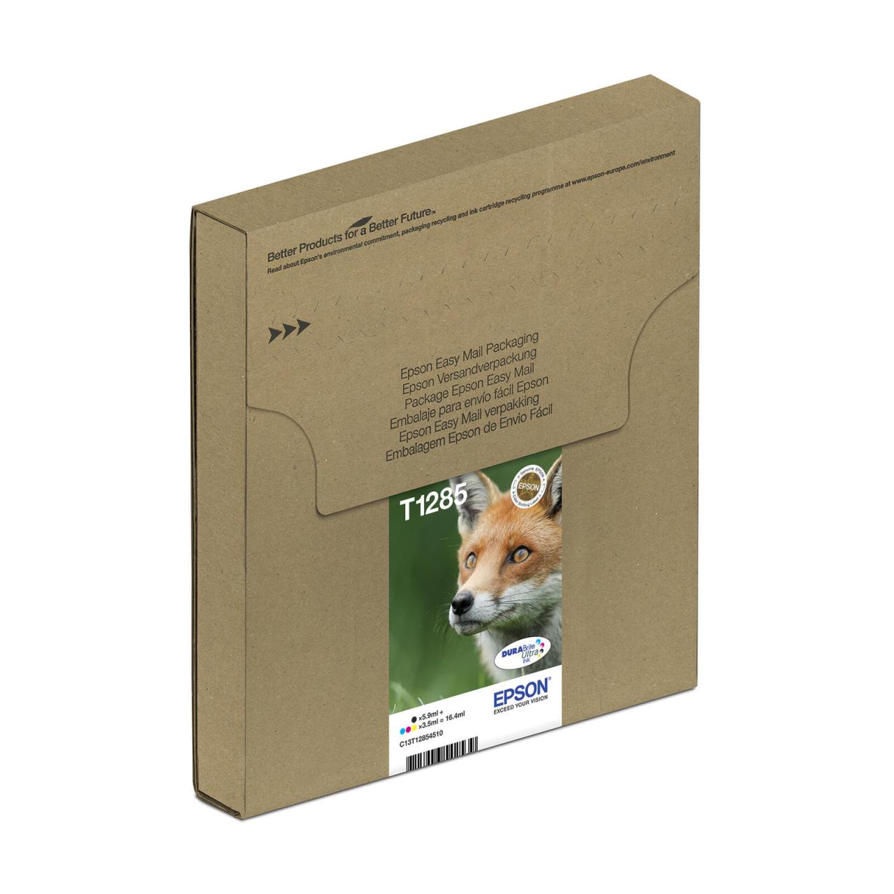 Epson Original Easy Mail Packing T1285 Fuchs Druckerpatronen 4er Multipack BK... von Epson