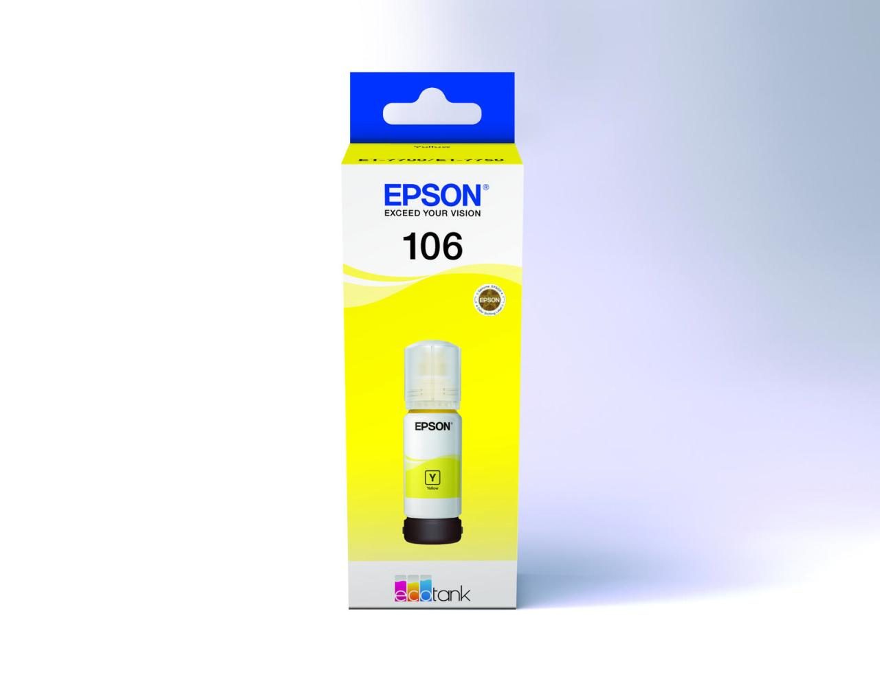 Epson Original EcoTank 106 Nachfülltinte - gelb (C13T00R440) von Epson