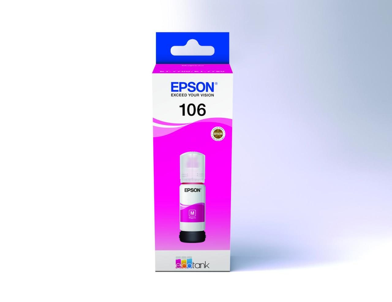 Epson Original EcoTank 106 Nachfülltinte - magenta (C13T00R340) von Epson