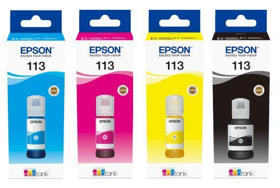 Epson Original EcoTank 113 Nachfülltinte - 4er Multipack Epson Original EcoTank 113 Nachfülltinte - 4er Multipack von Epson
