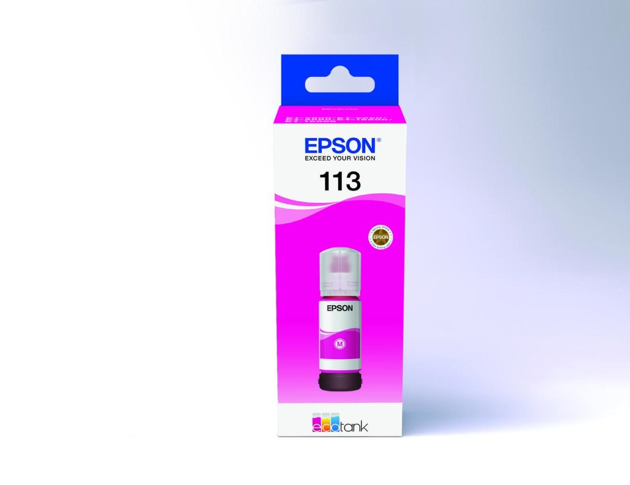 Epson Original EcoTank 113 Nachfülltinte - magenta (C13T06B340) von Epson
