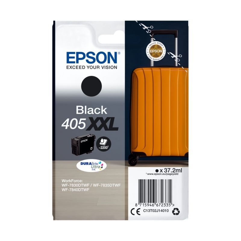 Epson Original Extra HC Tinte schwarz 405XXL - C13T02J14010 Epson Original Extra HC Tinte schwarz 405XXL - C13T02J14010 von Epson