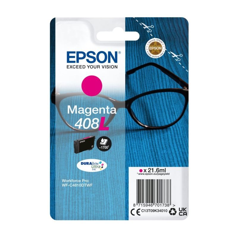 Epson Original HC Tinte magenta 408L - C13T09K34010 von Epson