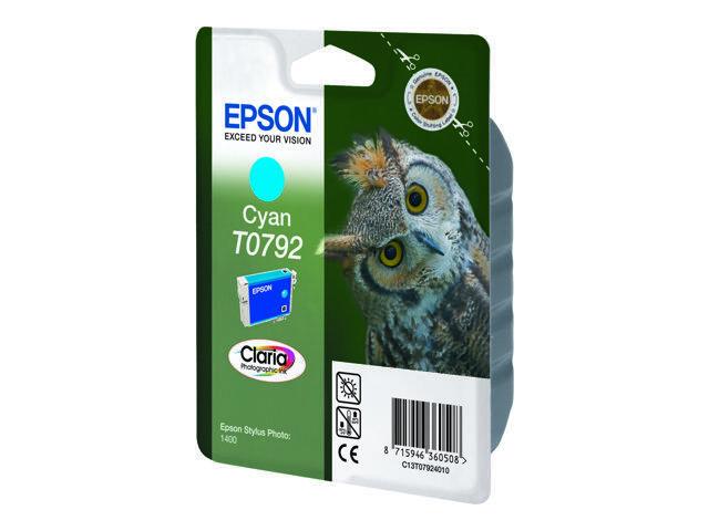 Epson Original T0792 Druckerpatrone cyan 1.530 Seiten 11ml (C13T07924010) von Epson