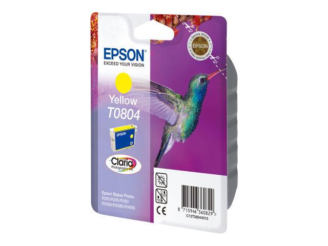 Epson Original T0804 Kolibri Druckerpatrone gelb 520 Seiten 7ml (C13T08044011) von Epson