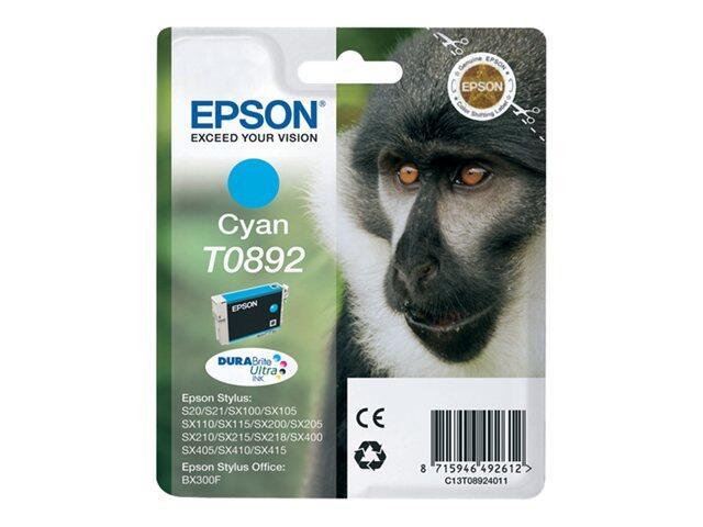 Epson Original T0892 Druckerpatrone cyan Blister 275 Seiten 4ml (8715946492612) von Epson