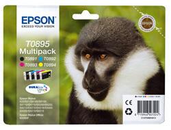 Epson Original T0895 Druckerpatronen MultiPack schwarz cyan magenta gelb (C13... von Epson