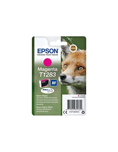 Epson Original T1283 Tinte Fuchs, S22 SX125 SX420W BX305F BX305FW SX130 SX440W BX305FW SX435 SX235W, (magenta) von Epson