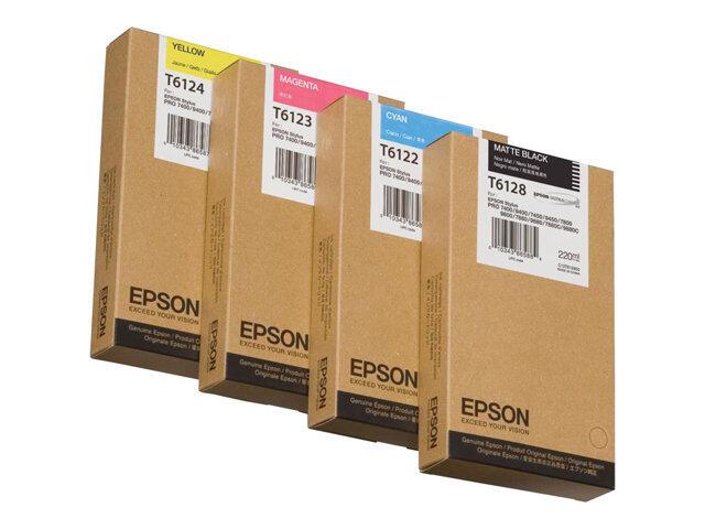 Epson Original T6124 Druckerpatrone gelb 220ml (C13T612400) von Epson