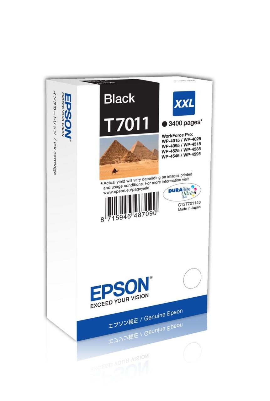 Epson Original T7011 Druckerpatrone schwarz 3.400 Seiten 63ml (C13T70114010) von Epson