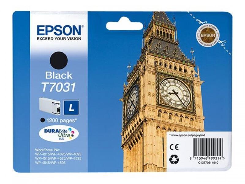 Epson Original T7031 Druckerpatrone - schwarz (C13T70314010) von Epson