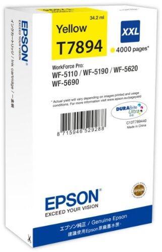 Epson Original T7894XXL 79XXL Druckerpatrone gelb 4.000 Seiten 34ml (C13T789440) von Epson