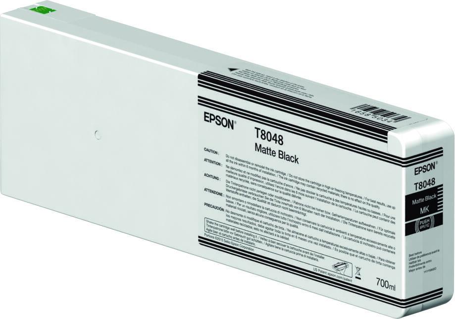 Epson Original T804800 Druckerpatrone schwarz matt 700ml (C13T804800) von Epson