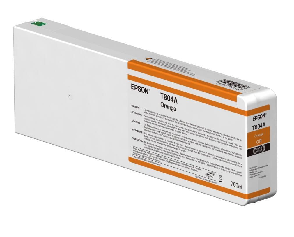 Epson Original T804A00 Druckerpatrone orange 700ml (C13T804A00) von Epson