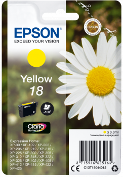 Epson Original Tinte 18 gelb - C13T18044012 von Epson