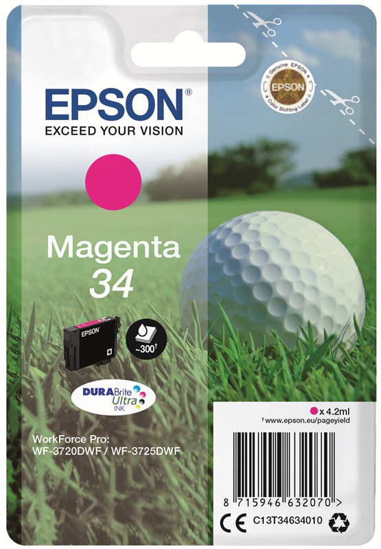 Epson Original - Tinte 34 magenta -  C13T34634010 von Epson