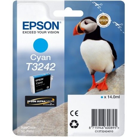 Epson Original - Tinte T3242 cyan - C13T32424010 Epson Original - Tinte T3242 cyan - C13T32424010 von Epson