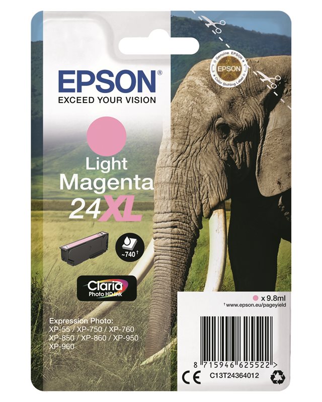 Epson Original - Tinte XL hell magenta - 24 Claria von Epson