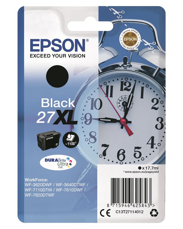Epson Original - Tinte XL schwarz - 27 DURABrite von Epson