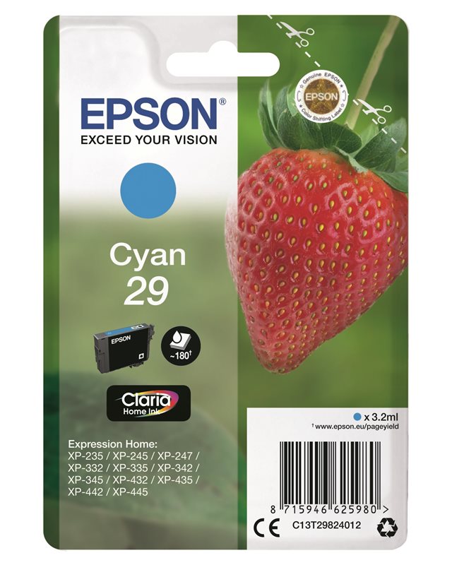 Epson Original - Tinte cyan - 29 Claria von Epson