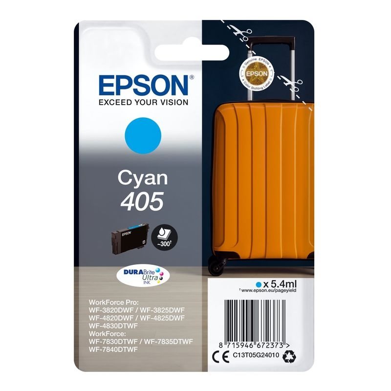 Epson Original Tinte cyan 405 - C13T05G24010 Epson Original Tinte cyan 405 - C13T05G24010 von Epson