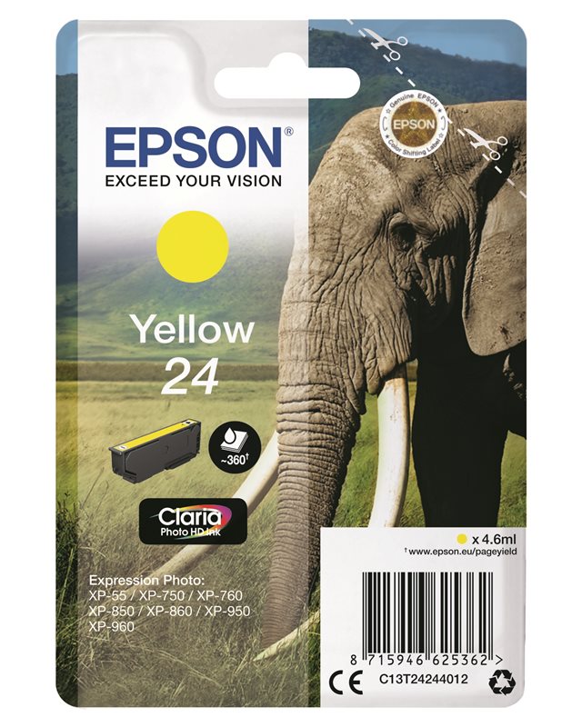 Epson Original - Tinte gelb - 24 Claria von Epson