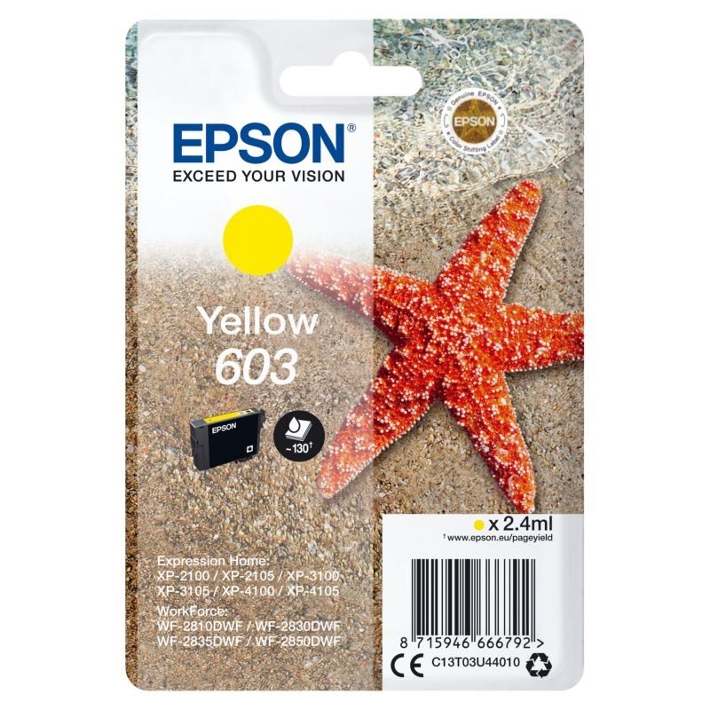 Epson Original Tinte gelb 603 - C13T03U44010 von Epson