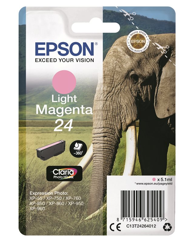 Epson Original - Tinte hell magenta - 24 Claria von Epson