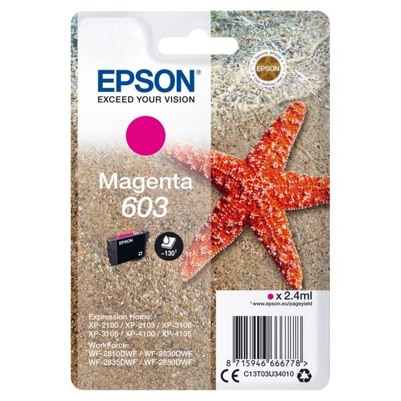 Epson Original Tinte magenta 603 - C13T03U34010 von Epson