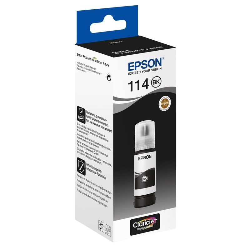 Epson Original Tinte pigmentschwarz EcoTank 114 - C13T07A140 Epson Original Tinte pigmentschwarz EcoTank 114 - C13T07A140 von Epson