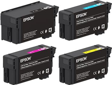 Epson Original Tintenpatronen Multipack T40 T40D1 Schwarz XL 80ml + T40C2, T40C3, T40C4 XD2 Cyan, Magenta, Gelb Standard 26ml für SureColor SC-T2100 SC-T3100 SC-T5100 Epson Original Tintenpatronen Multipack T40 T40D1 Schwarz XL 80ml + T40C2, T40C3, T40C4 XD2 Cyan, Magenta, Gelb Standard 26ml für SureColor SC-T2100 SC-T3100 SC-T5100 von Epson