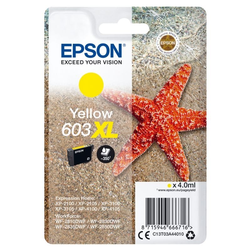 Epson Original XL Tinte gelb 603XL - C13T03A44010 von Epson