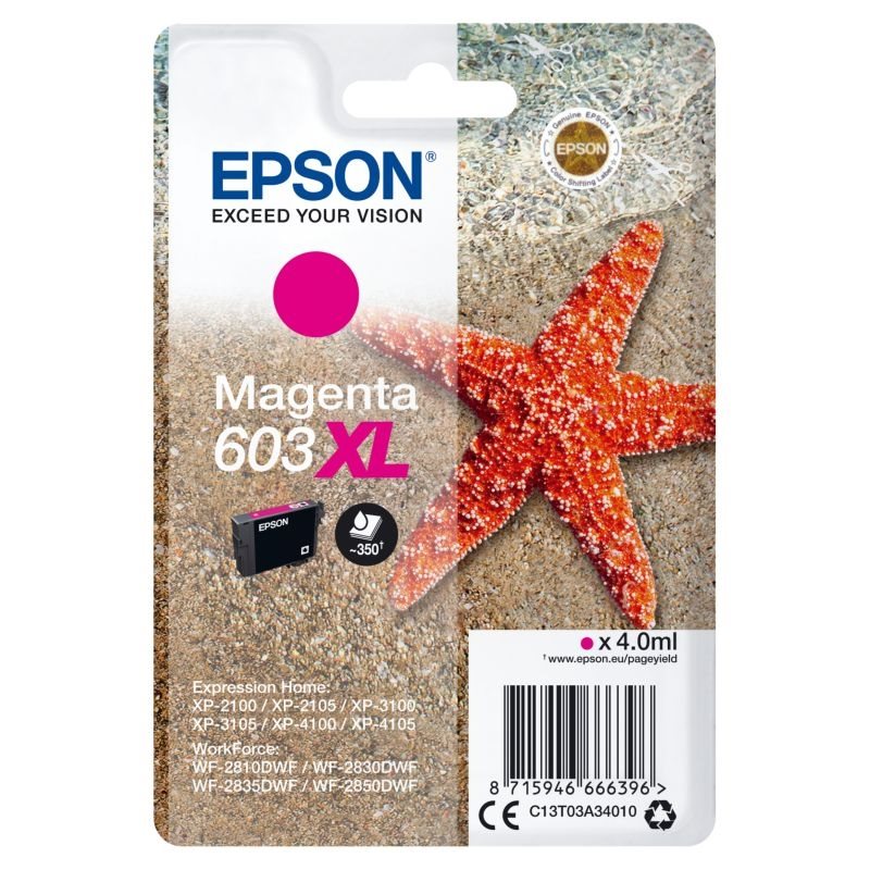 Epson Original XL Tinte magenta 603XL - C13T03A34010 von Epson