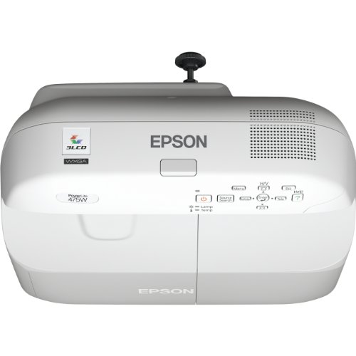 Epson POWERLITE 475 W Projektor (2600 ANSI Lumen, LCD, WXGA (1280 x 800), 3000 h, 190 W, UHE), Weiß von Epson
