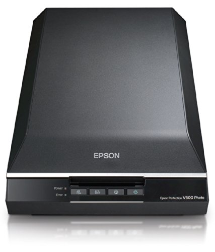 Epson Perfection V600 Photo Scanner (Event Manager, Copy Utility Adobe Photoshop) schwarz/silber von Epson