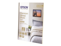Epson Premium Glossy Photo Paper - 13x18cm - 30 Blätter, Premium-Glanz, 255 g/m², Weiß, 30 Blätter, - SureColor SC-T7200D-PS - SureColor SC-T7200D - SureColor SC-T7200-PS - SureColor SC-T7200 -..., 130 mm von Epson
