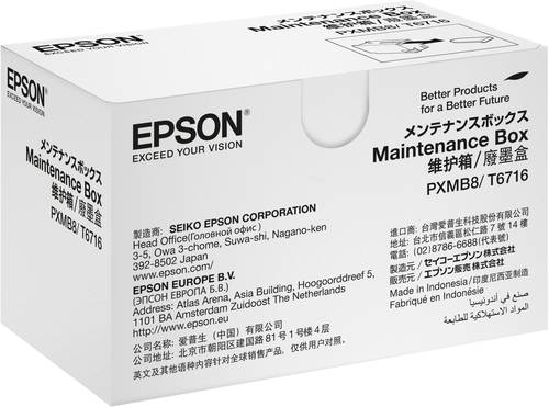 Epson Resttinten-Behälter Maintenance Box WF-C5210 WF-C5290 WF-C5710 WF-C5790 Original C13T671600 Epson Resttinten-Behälter Maintenance Box WF-C5210 WF-C5290 WF-C5710 WF-C5790 Original C13T671600 von Epson