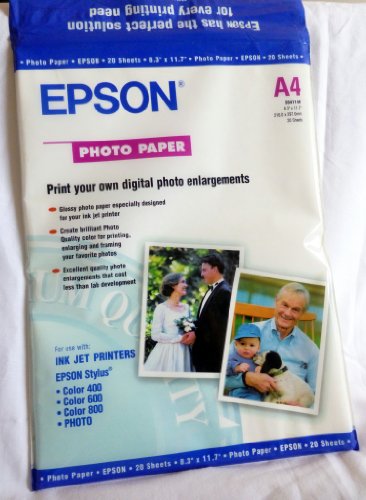 Epson S041140 Photo Paper, DIN-A4, 194g/m², 20 Blatt Epson S041140 Photo Paper, DIN-A4, 194g/m², 20 Blatt von Epson