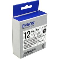 Epson Schriftband LK-4TBW  schwarz auf transparent  12mm x 9m von Epson