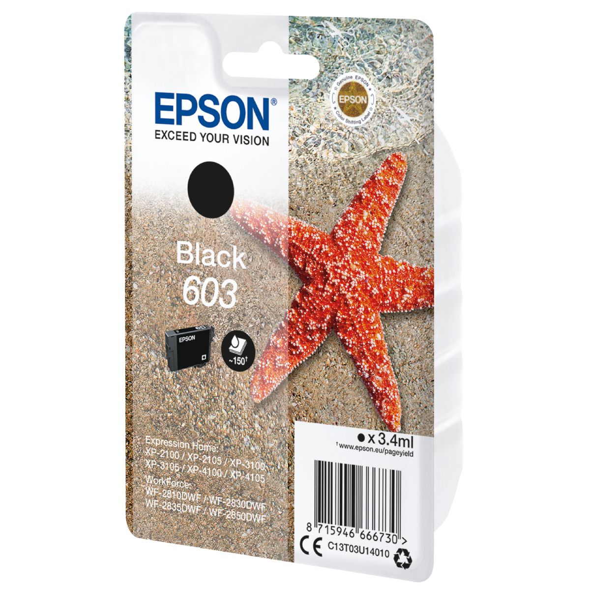Epson 603 Tintenpatrone Schwarz Für Kompatibilität, siehe Artikel-Beschreibung Epson 603 Tintenpatrone Schwarz Für Kompatibilität, siehe Artikel-Beschreibung von Epson