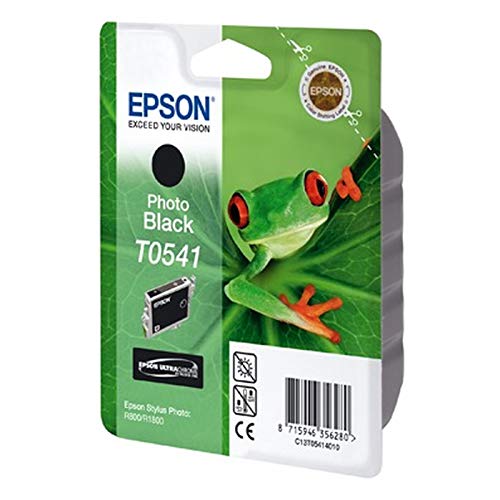 Epson Singlepack Photo Black T0541 Ink Cartridge for printers (Black, Epson Stylus Photo R1800, R800, Black, Inkjet, Blister, 246 mm) von Epson