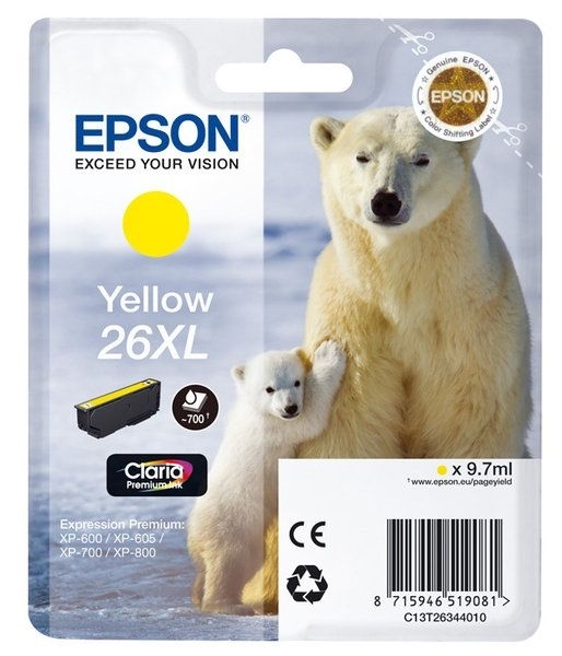 Epson Singlepack gelb 26XL Claria T2634 von Epson