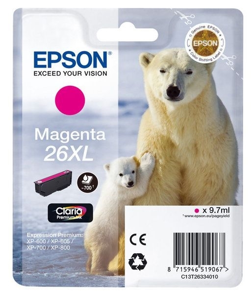 Epson Singlepack magenta 26XL Claria T2633 von Epson