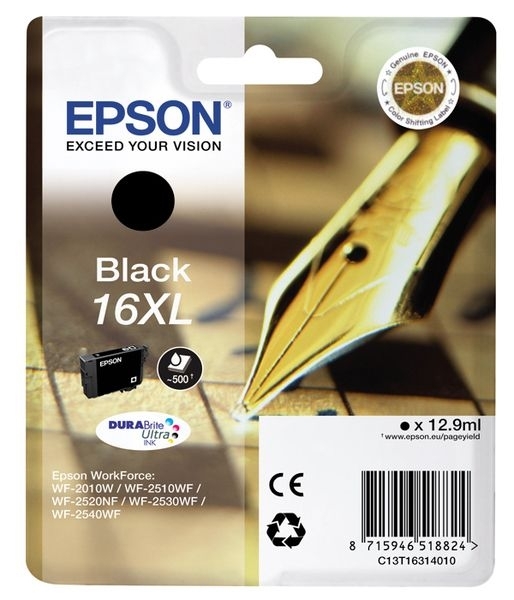 Epson Singlepack schwarz 16XL Ultra Ink T1631 von Epson