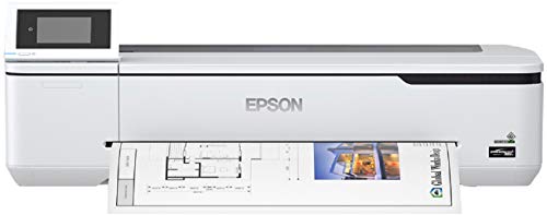 Epson SureColor SC-T2100 Tinten-Großformatdrucker für Poster und technische Zeichnungen (Drucke bis DIN A1+, Rollendrucke bis 24 Zoll (61 cm/A1+), WiFi, Ethernet), schwarz von Epson