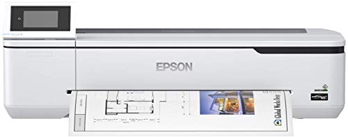 Epson SureColor SC-T3100N Tinten-Großformatdrucker für CAD/GIS/POS (Drucke bis DIN A1+, Rollendrucke bis 24 Zoll (61 cm/A1+), WiFi, Ethernet) weiß von Epson